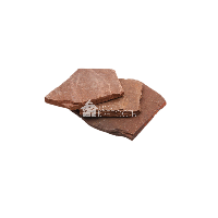Плитняк песчаник "Терракотовый" красный 1,5-2 см
